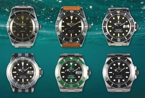 rolex submariner over the years